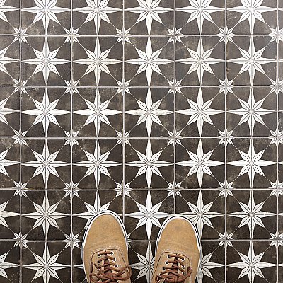 Harmonia Kings Star Night 13"x13" Ceramic Tile - Sold Per Case of 10 - 12.19 Square Feet
