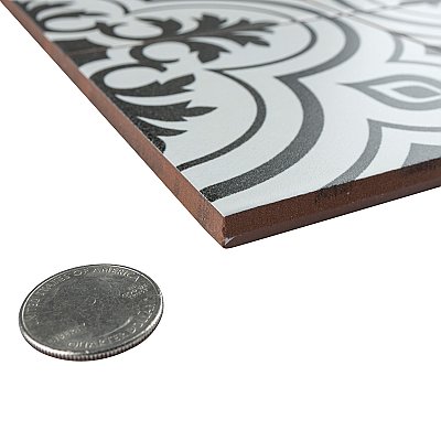 Harmonia Vintage White 13"x13" Ceramic Tile - Sold Per Case of 10 - 12.19 Square Feet