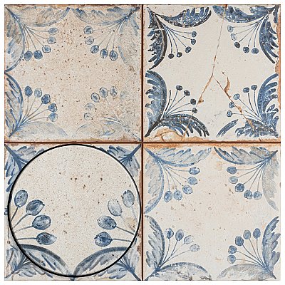 Artisan Oldker 13" x 13" Ceramic Floor & Wall Tile - 10 Tiles Per Case - 12.0 Sq. Ft.
