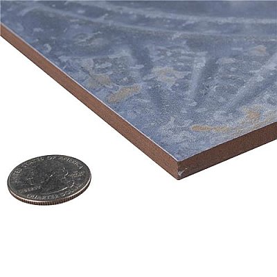 Saja Cyan 13" x 13" Ceramic Tile - Sold Per Case of 10 - 12.20 Square Feet