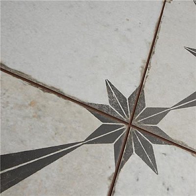 Kings Star Ara Nero 17.63"x17.63" Ceramic Floor and Wall Tile - Per Case of 5 -10.95 Square Feet