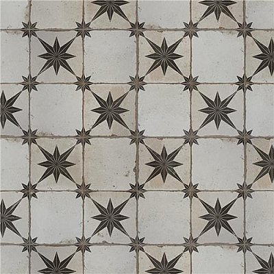 Kings Star Ara Nero 17.63"x17.63" Ceramic Floor and Wall Tile - Per Case of 5 -10.95 Square Feet
