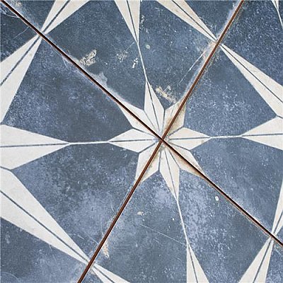 Kings Star Sky Blue and White 17-5/8" x 17-5/8" Ceramic Tile - Sold Per Case of 5 - 11.02 Square Feet Per Case