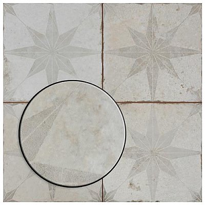Kings Star White 17-5/8"x17-5/8" Ceramic Floor/Wall Tile - Sold Per Case of 5 - 11.02 Square Feet Per Case
