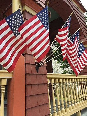 5-Flag Cast Iron Multiple Flag Pole Holder