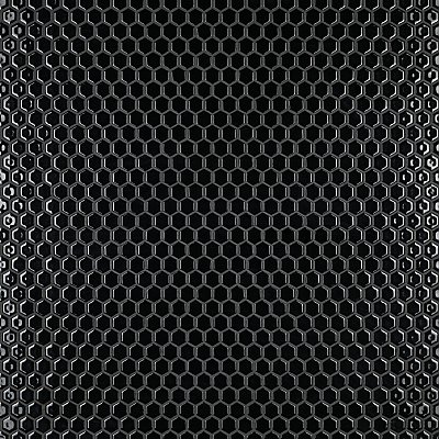 Hudson 1" Hex Glossy Black 11-7/8" x 13-1/4" Porcelain Mosaic Tile - Case of 10 Pieces - 11.2 Square Feet Per Case