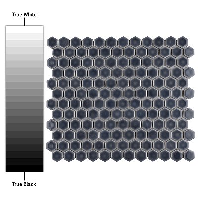 Hudson 1" Hex Storm Grey 11-7/8" x 13-1/4" Porcelain Mosaic Tile - Case of 10 Pieces - 11.2 Square Feet Per Case