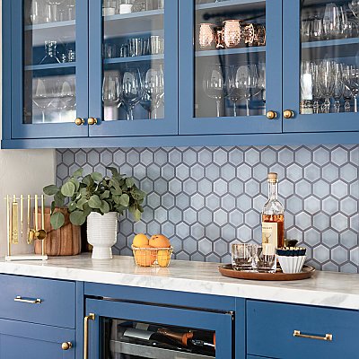 Hudson Due 2" Hex Slate 10-7/8" x 12-5/8" Porcelain Mosaic Tile - 10 Tiles Per Case - 10.0 Sq. Ft.