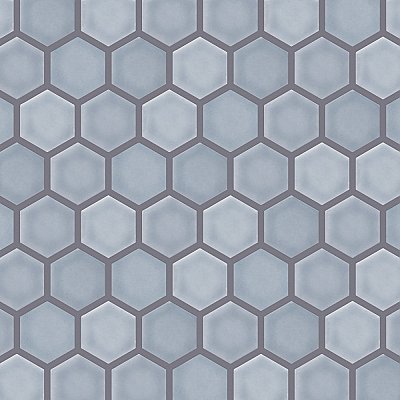 Hudson Due 2" Hex Slate 10-7/8" x 12-5/8" Porcelain Mosaic Tile - 10 Tiles Per Case - 10.0 Sq. Ft.