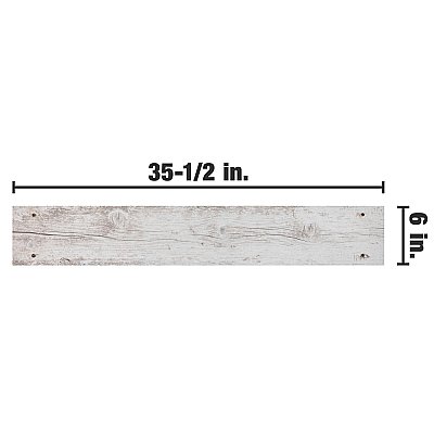 Bois Antic 6" x 35-1/2" Porcelain Floor/Wall Tile - 8 Tiles Per Case - 12.16 Sq. Ft.