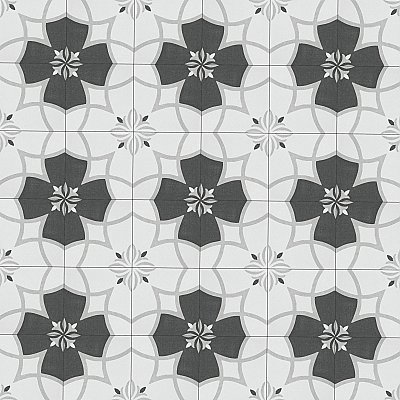 Twenties Crest Mini 4"  x 4" Ceramic Tile - Per Case of 81 - 9.72 Square Feet