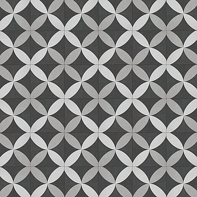 Twenties Petal Mini 4"  x 4" Ceramic Tile - Per Case of 81 - 9.72 Square Feet