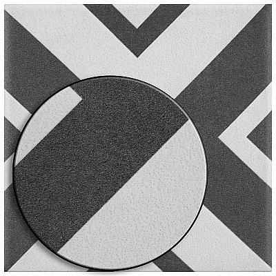 Twenties Vertex  Mini 4"  x 4" Ceramic Tile - Per Case of 81 - 9.72 Square Feet