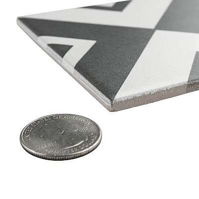 Twenties Vertex  Mini 4"  x 4" Ceramic Tile - Per Case of 81 - 9.72 Square Feet