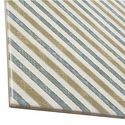 Bohemia Matrix 7-3/4" x 7-3/4" Ceramic Tile - Blue, Gray, Orange - Per Case of 25 - 10.50 Square Feet Per Case