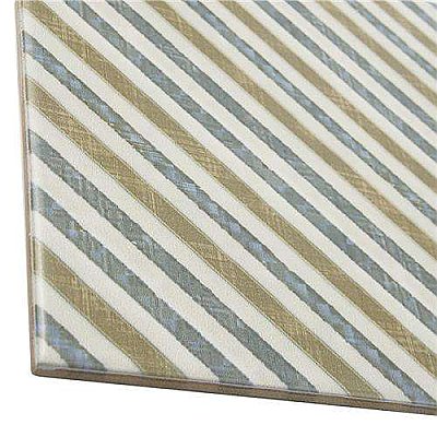 Bohemia Matrix 7-3/4" x 7-3/4" Ceramic Tile - Blue, Gray, Orange - Per Case of 25 - 10.50 Square Feet Per Case