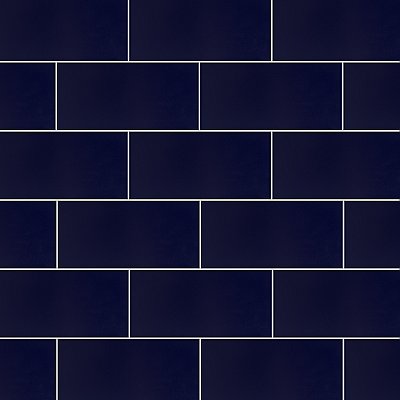 Projectos Midnight Blue 3-7/8"x 7-3/4" Ceramic Tile - Per Case of 50 Pieces - 11 Sq. Ft.