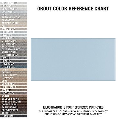 Projectos Sky Blue 3-7/8"x 7-3/4" Ceramic Tile - Per Case of 50 Pieces - 11 Sq. Ft.
