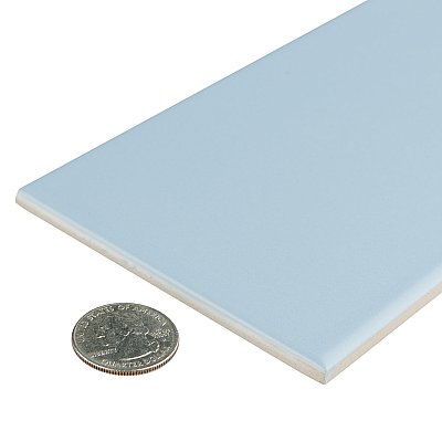 Projectos Sky Blue 3-7/8"x 7-3/4" Ceramic Tile - Per Case of 50 Pieces - 11 Sq. Ft.