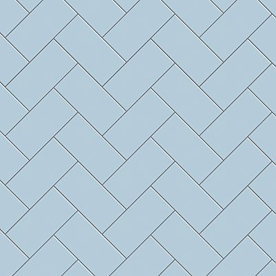 Projectos Sky Blue 3-7/8"x 7-3/4" Ceramic Tile - Per Case of 50 Pieces - 11 Sq. Ft.
