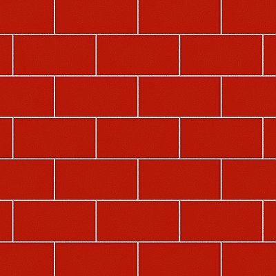Projectos Vermelho Red Matte 3-7/8" x 7-3/4" Ceramic Tile - Sold Per Case of 50 - 11.46 Square Feet