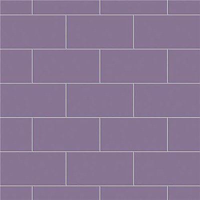 Projectos Violet Purple Matte 3-7/8" x 7-3/4" Ceramic Tile - Sold Per Case of 50 - 11.46 Square Feet