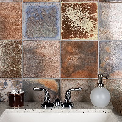 True 7-3/4" x 7-3/4" Ceramic Floor & Wall Tile - 25 Tiles Per Case - 10.75 Sq. Ft.