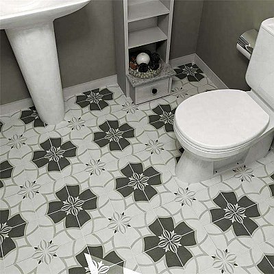 Twenties Vintage Crest 7-3/4" x 7-3/4" Ceramic Tile - Sold Per Case of 25 - .11.11 Square Feet Per Case