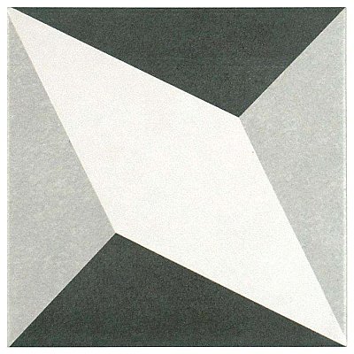 Twenties Vintage Diamond 7-3/4" x 7-3/4" Ceramic Tile - Sold Per Case of 25 - .11.11 Square Feet Per Case