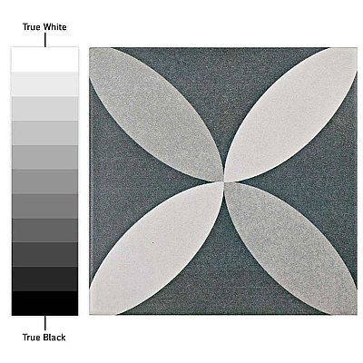 Twenties Vintage Petal 7-3/4" x 7-3/4" Ceramic Tile - Sold Per Case of 25 - .11.11 Square Feet Per Case