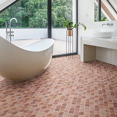 Scala Cotto 12-1/8" x 12-1/8" Porcelain Floor & Wall Tile - 9 Tiles Per Case - 9.36 Sq. Ft.