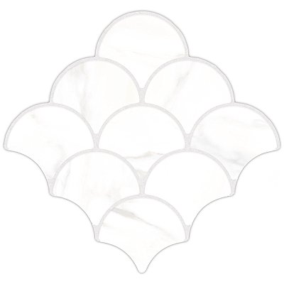 Scala Statuario 12-1/8" x 12-1/8" Porcelain Floor & Wall Tile - 9 Tiles Per Case - 9.36 Sq. Ft.