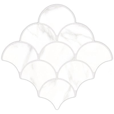 Scala Statuario 12-1/8" x 12-1/8" Porcelain Floor & Wall Tile - 9 Tiles Per Case - 9.36 Sq. Ft.