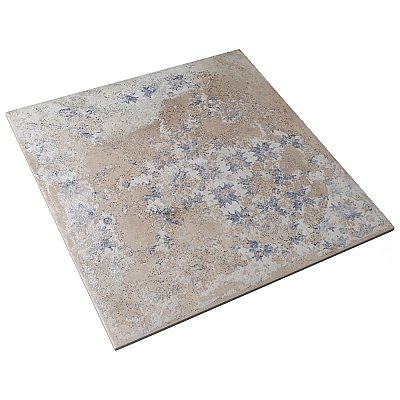 Antigua Deco Beige 13" x 13" Porcelain Floor & Wall Tile - Sold Per Case of 9 - 10.8 Sq. Ft.