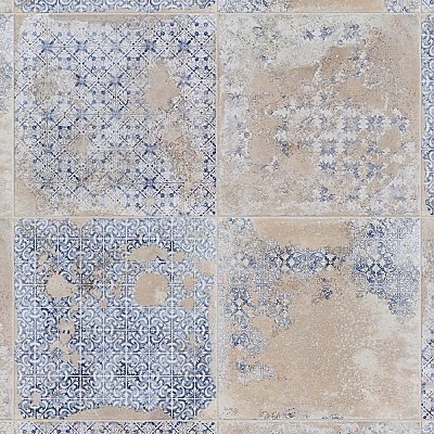 Antigua Deco Beige 13" x 13" Porcelain Floor & Wall Tile - Sold Per Case of 9 - 10.8 Sq. Ft.