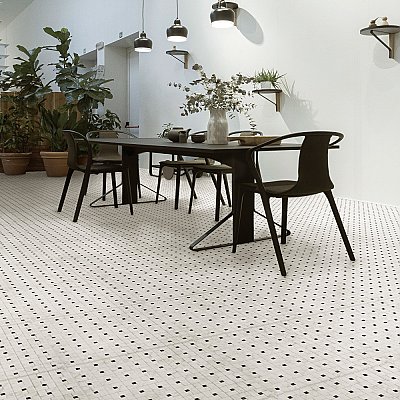 Domitia Cordoba 17-3/8" x 17-3/8" Porcelain Floor/Wall Tile - 7 Tiles Per Case - 14.91 Sq. Ft.