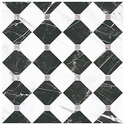Tuscany Firenze 17-3/8" x 17-3/8" Porcelain Floor/Wall Tile - 7 Tiles Per Case - 14.91 Sq. Ft.