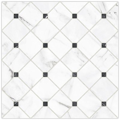 Tuscany Siena 17-3/8" x 17-3/8" Porcelain Floor/Wall Tile - 7 Tiles Per Case - 14.91 Sq. Ft.