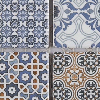 Classico 2" Mix 11-3/4" x 11-3/4" Porcelain Mosaic Floor & Wall Tile - Sold Per Case of 10 - 9.8 Sq. Ft.