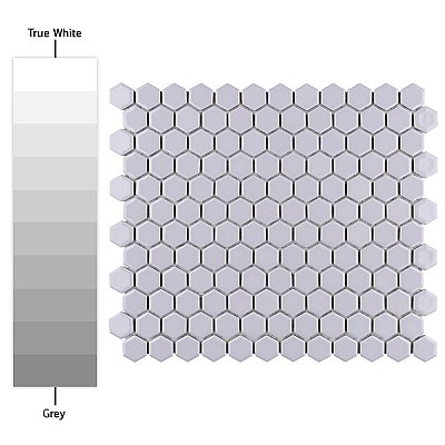 Metro 1" Hex Glossy Lavender 11-7/8" x 10-1/4" Porcelain Mosaic Tile - Sold Per Case of 10 - 8.7 Square Feet