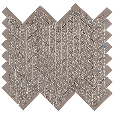 Metro Brick Herringbone Matte White 10-5/8" x 12-1/2" Porcelain - Sold Per Case of 10 - 9.4 Square Feet