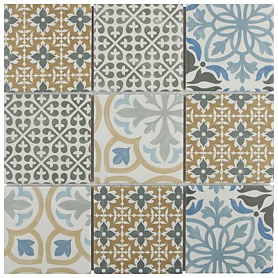 Porto 11-3/4" x 11-3/4" Porcelain Mosaic Tile - 10 Tiles Per Case - 9.8 Sq. Ft.