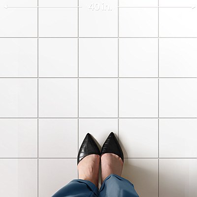 Monocolor Alaska 7-7/8" x 7-7/8" Ceramic Floor and Wall Tile - 25 Tiles Per Case - 11.25 Square Feet
