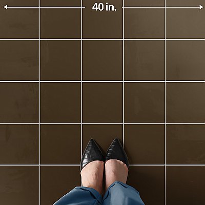 Monocolor Caoba 7-7/8" x 7-7/8" Ceramic Floor and Wall Tile - 25 Tiles Per Case - 11.25 Square Feet