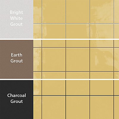 Monocolor Special Limon 7-7/8" x 7-7/8" Ceramic Floor and Wall Tile - 25 Tiles Per Case - 11.25 Square Feet