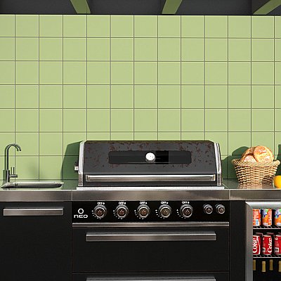 Monocolor Musgo 7-7/8" x 7-7/8" Ceramic Floor and Wall Tile - 25 Tiles Per Case - 11.25 Square Feet