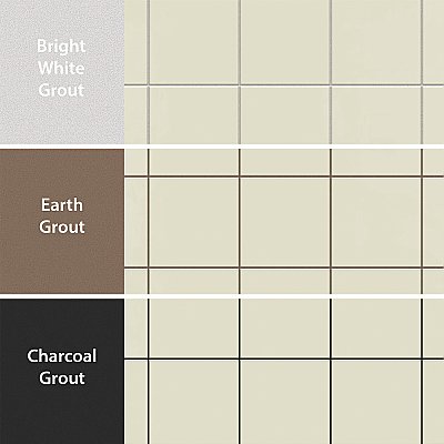 Monocolor Nacar 7-7/8" x 7-7/8" Ceramic Floor and Wall Tile - 25 Tiles Per Case - 11.25 Square Feet