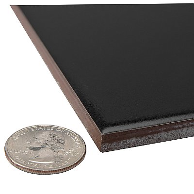 Monocolor Special Nero 7-7/8" x 7-7/8" Ceramic Floor and Wall Tile - 25 Tiles Per Case - 11.25 Square Feet