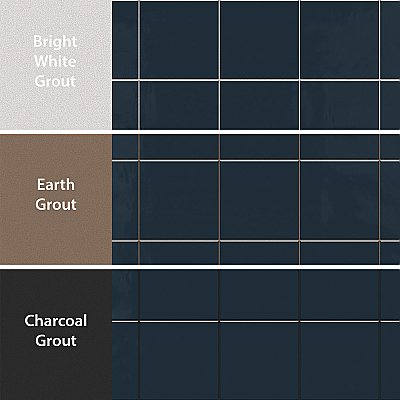 Monocolor Premium Noche 7-7/8" x 7-7/8" Ceramic Floor and Wall Tile - 25 Tiles Per Case - 11.25 Square Feet