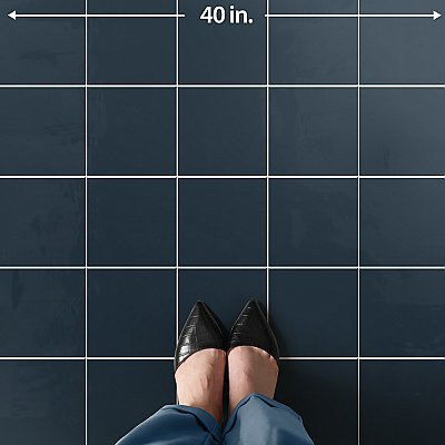 Monocolor Premium Noche 7-7/8" x 7-7/8" Ceramic Floor and Wall Tile - 25 Tiles Per Case - 11.25 Square Feet